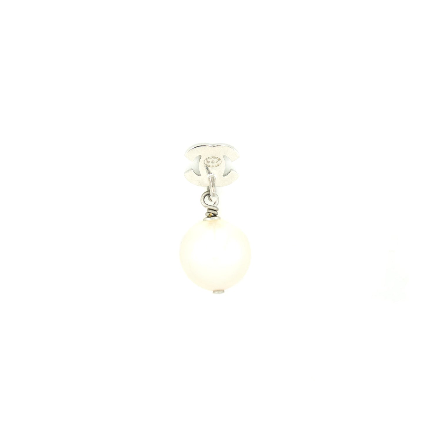Chanel Pearl drop Crystal earrings