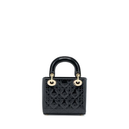 Dior Mini Lady Dior Patent Black