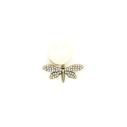 Dior Dragonfly/ butterfly Pearl earrings