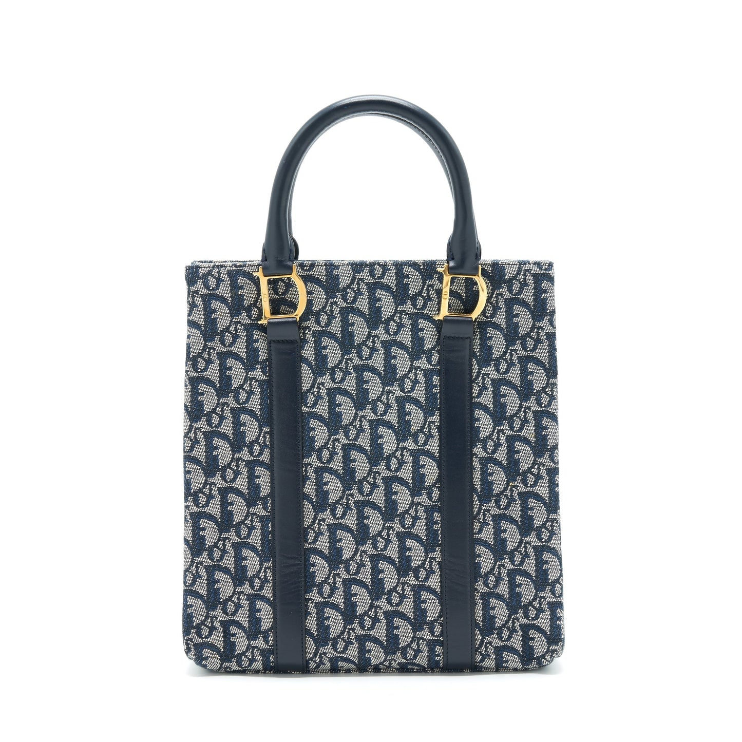 Dior Vintage Tote Purse Oblique Canvas