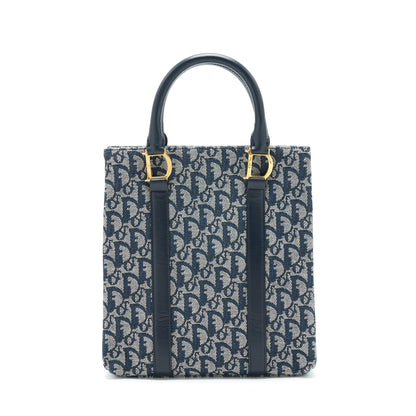 Dior Vintage Tote Purse Oblique Canvas