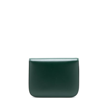 Celine Medium Classic Box Purse Calfskin Green