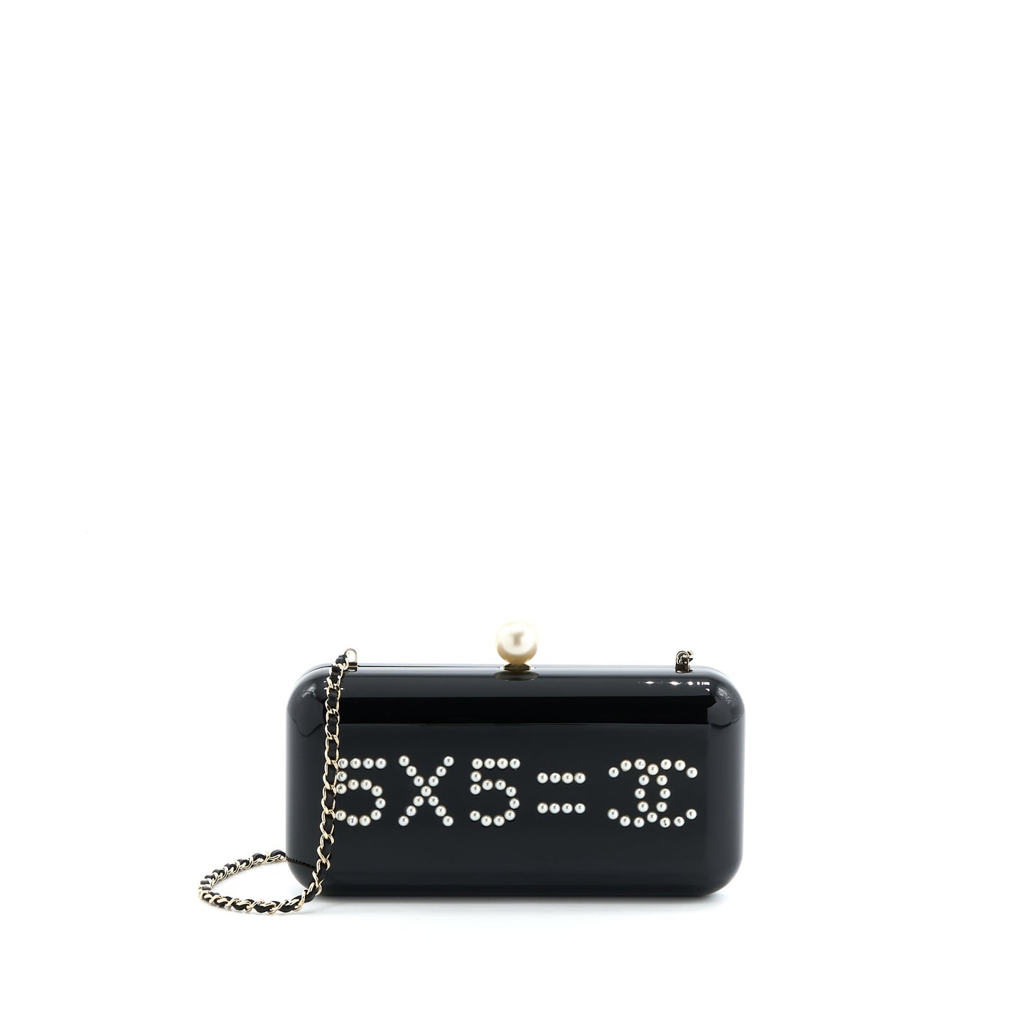 Chanel Votez Coco Evening Clutch with Chain Black LGHW