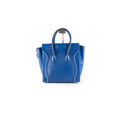 Luxury CELINE Micro Luggage Blue