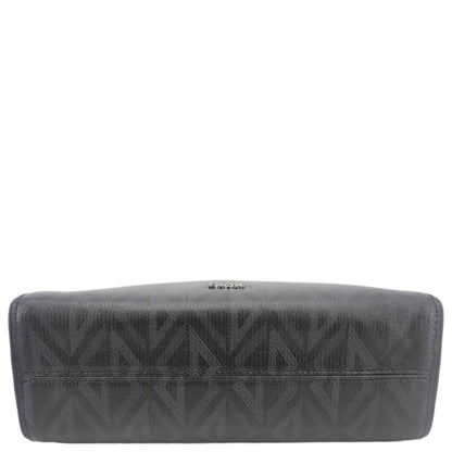 CHRISTIAN DIOR Lingot 22 CD Diamond Canvas Messenger Bag Black