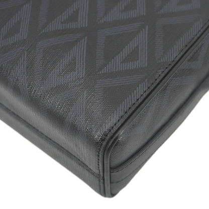 CHRISTIAN DIOR Lingot 22 CD Diamond Canvas Messenger Bag Black
