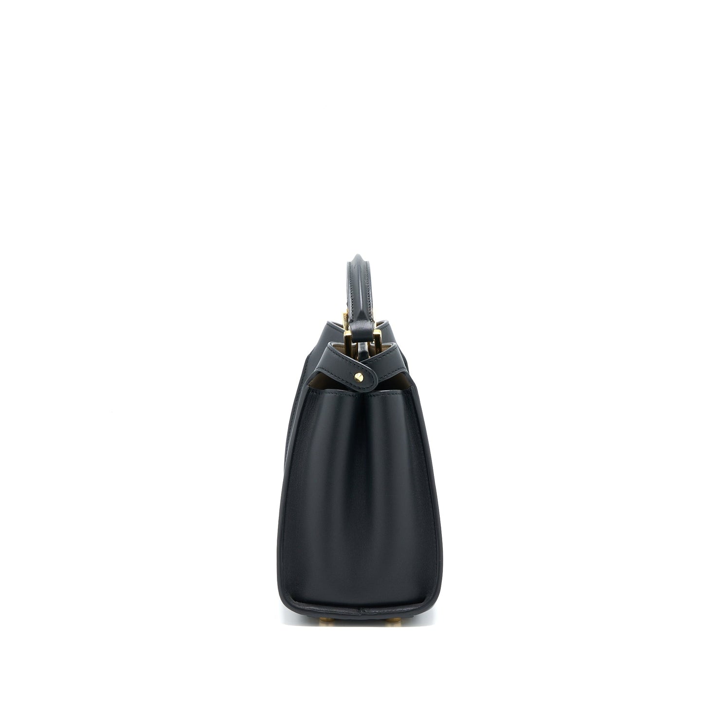 Fendi Small Peekaboo Iconic Purse Calfskin Black