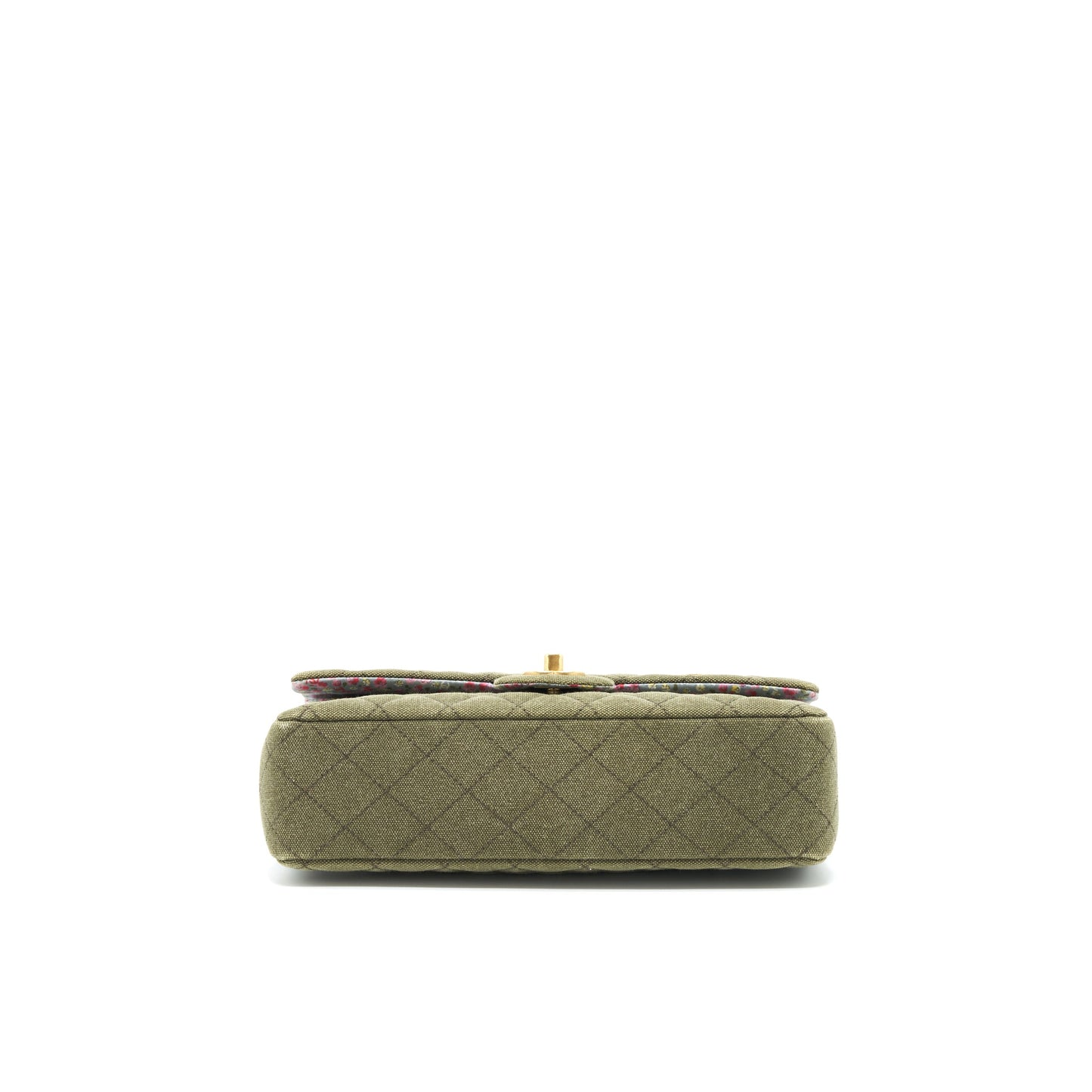 Chanel Cuba Charms Classic double flap Bag Canvas Green GHW