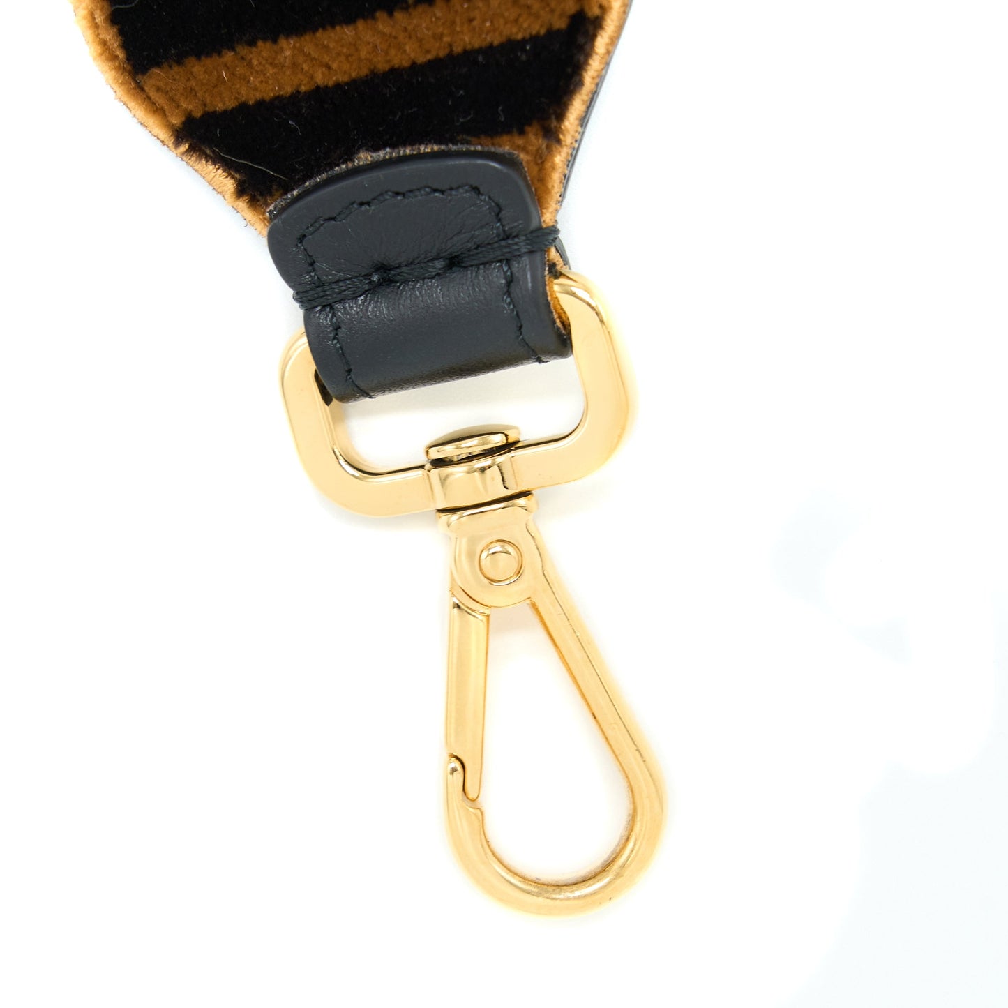 Fendi Strap You Textured-effect Leather Shoulder Strap Brown