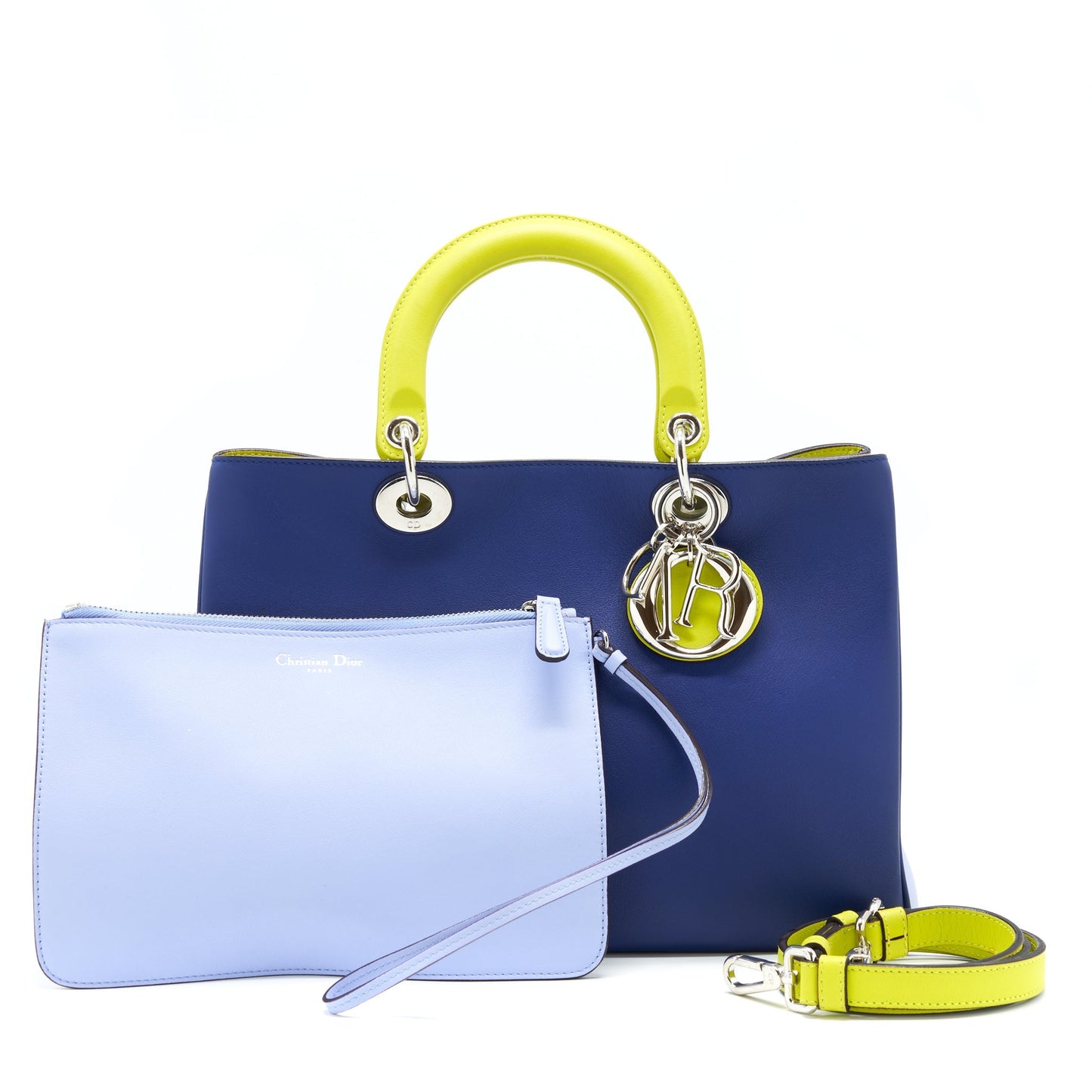 Dior Diorissimo tote Purse blue/multicoloured