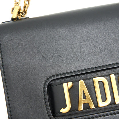 Dior J'adior Medium Flap Bag with Chain Black GHW
