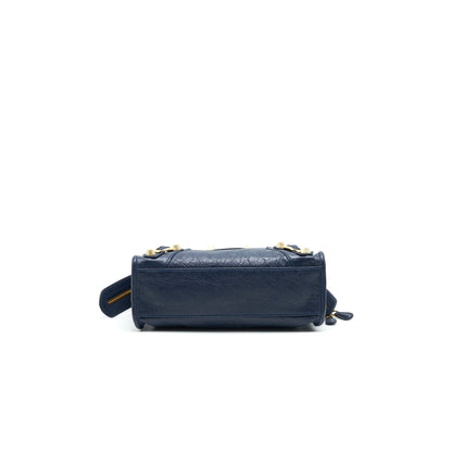 Balenciaga Mini Giant City Crossbody Purse Navy
