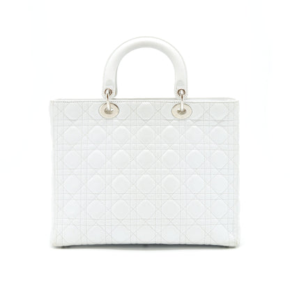 Dior Lady Dior Purse Large in White