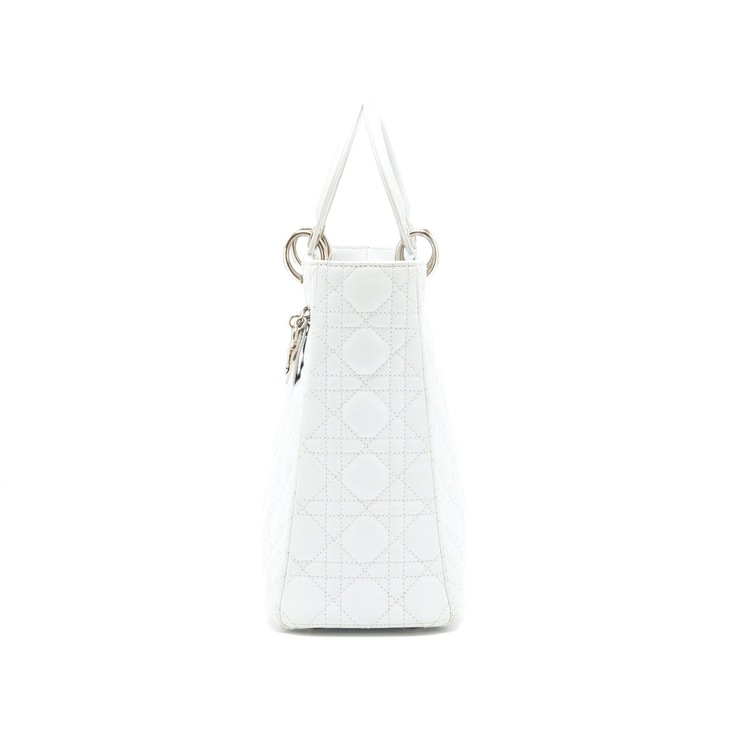 Dior Lady Dior Purse Large in White