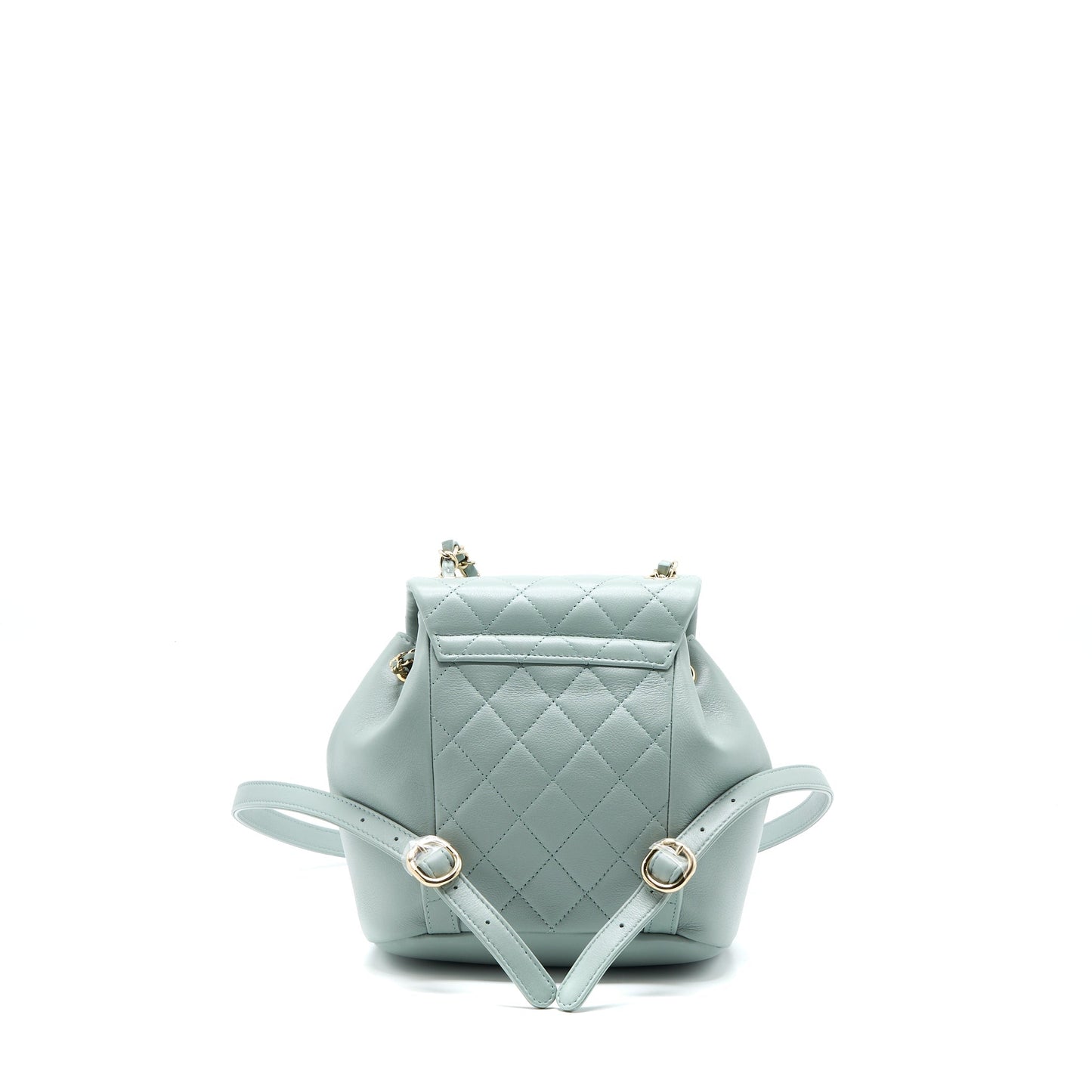 Chanel 23C Duma Mini Backpack Calfskin Light Grey LGHW (Microchip)