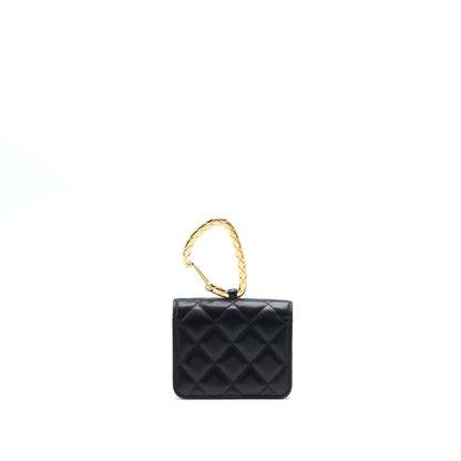 Chanel Jewel Hook Cardholder Lambskin Black GHW