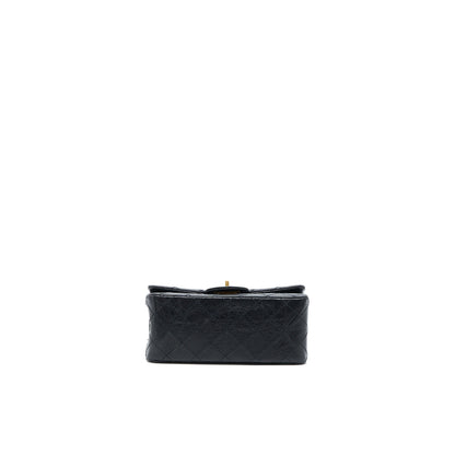 Chanel Mini Reissue 2.55 Flap Bag Aged Calfskin Black Brushed GHW (Microchip)