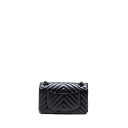 Chanel Mini Reissue 2.55 Flap Bag Chevron Aged Calfskin So Black