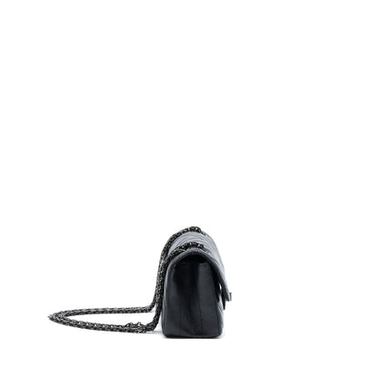 Chanel Mini Reissue 2.55 Flap Bag Chevron Aged Calfskin So Black