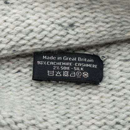 Chanel CC Logo Beanie Cashmere/ Silk Light Grey