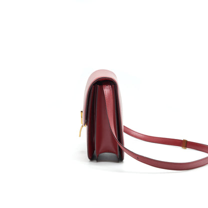 Celine Medium Classic Purse Red with