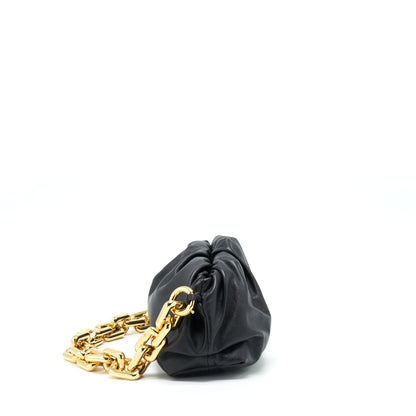 Bottega Veneta Chain Pouch Calfskin Black