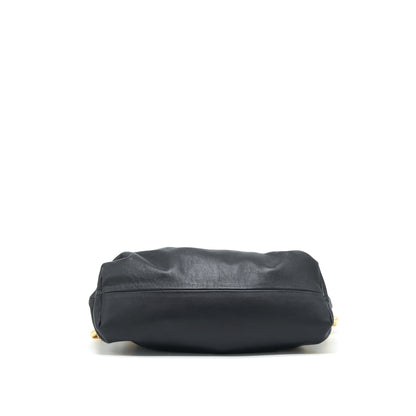 Bottega Veneta Chain Pouch Calfskin Black