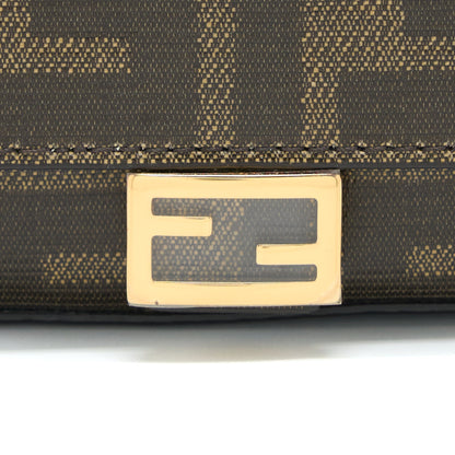 Fendi Baguette Mini Belt Purse Jacquard Canvas/Leather