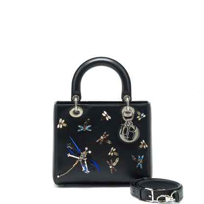 Dior Medium Lady Dior Limited Edition Lambskin Black/Multicolor