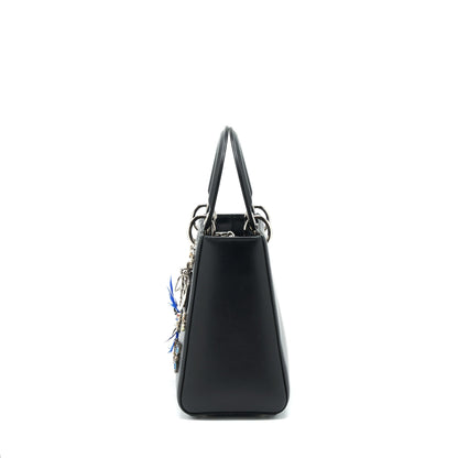 Dior Medium Lady Dior Limited Edition Lambskin Black/Multicolor
