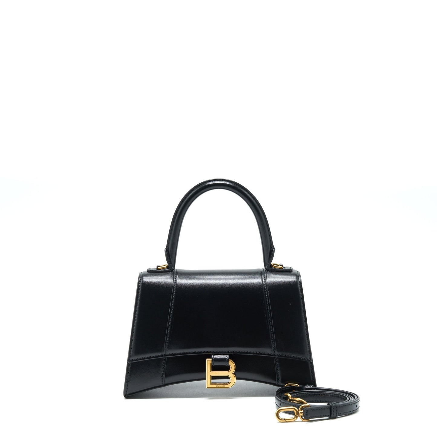 Balenciaga Hourglass S Calfskin Black