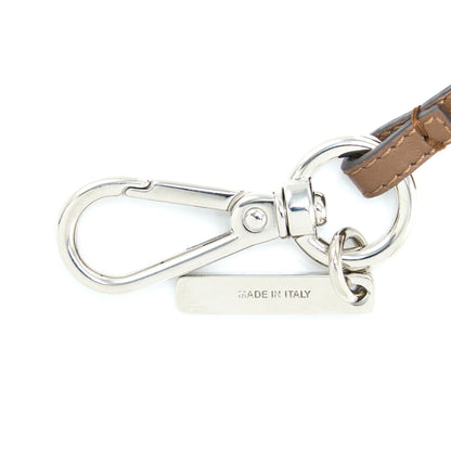 Fendi Zippy Colin Purse Purse Charm Shearling White/Brown