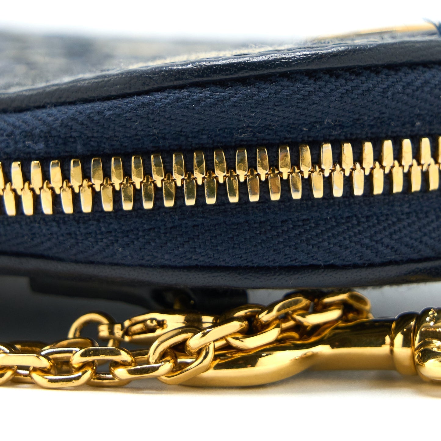 Dior Montaigne Phone Holder Oblique Jacquard Canvas Blue