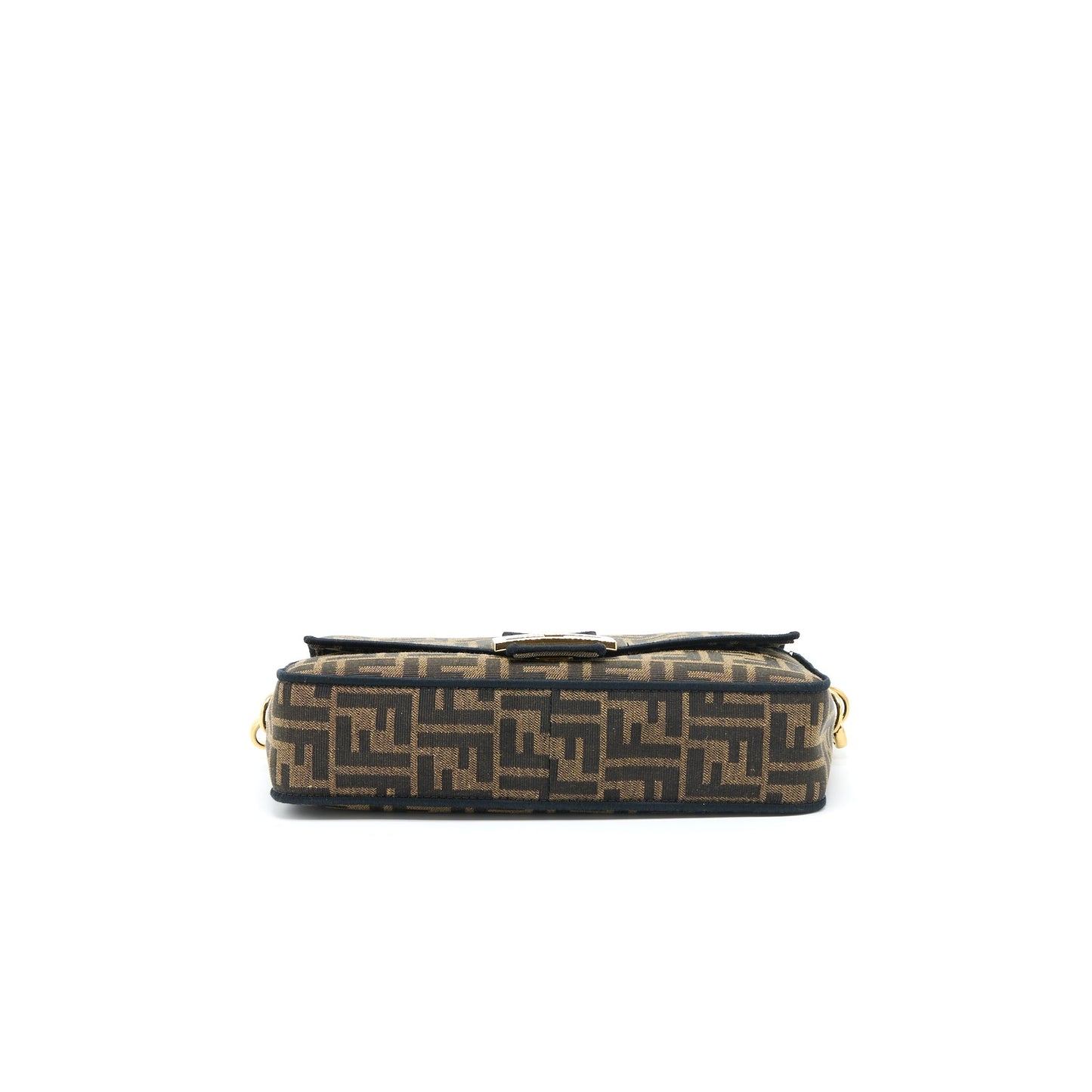 Fendi Baguette Purse Jacquard Fabric Brown