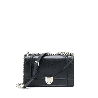 Dior Medium Diorama Calfskin Black