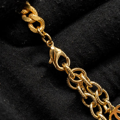 Chanel CC Chocker/Necklace Crystal Gold Tone