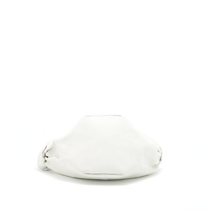 Bottega Veneta Double Knot Leather Mini Purse White