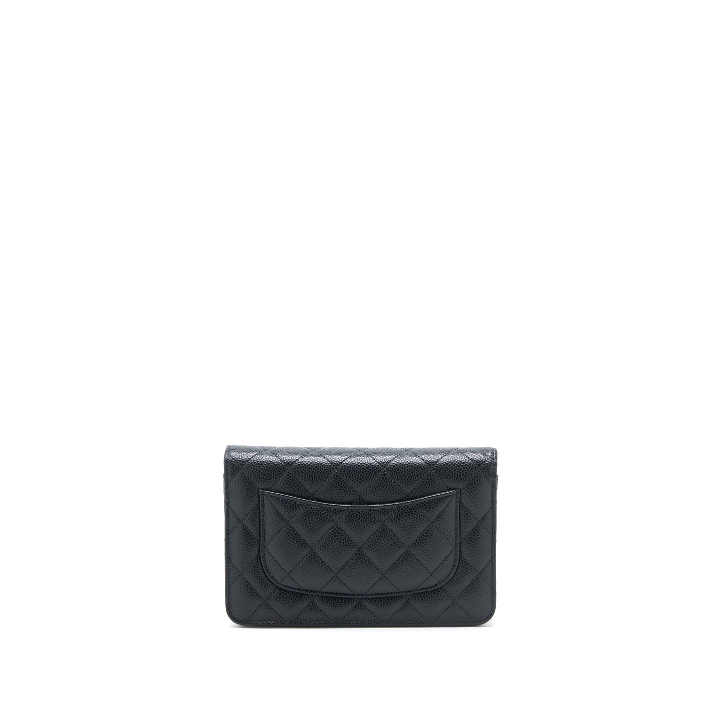 Chanel Classic Wallet On Chain Caviar Black GHW( Microchip)
