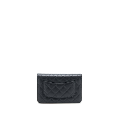 Chanel Classic Wallet On Chain Caviar Black GHW( Microchip)