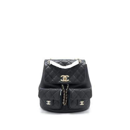 Chanel 23P Triple Pack Backpack Caviar Black LGHW (Microchip)