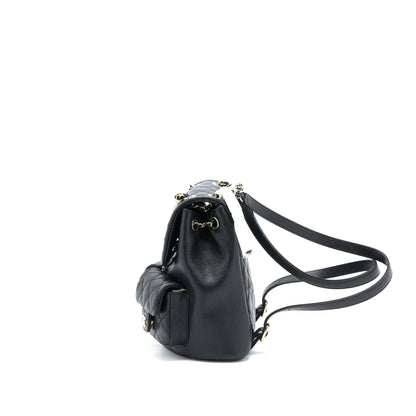 Chanel 23P Triple Pack Backpack Caviar Black LGHW (Microchip)