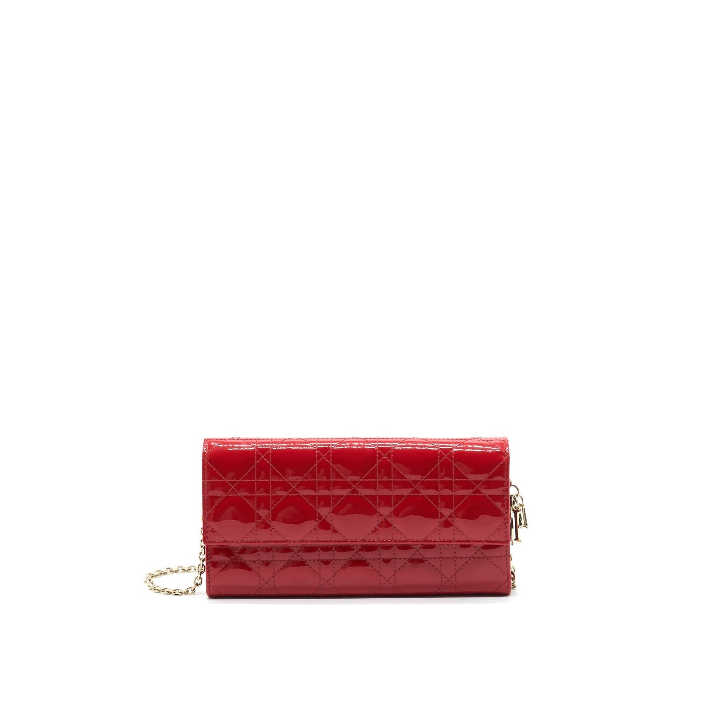 Dior Lady Dior Wallet on Chain Red