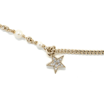 Chanel Micro Bag Necklace Pearl/ Crystal LGHW