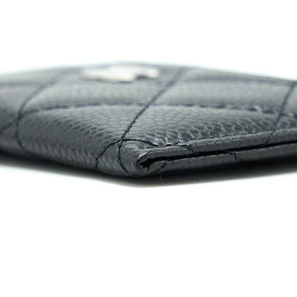 Chanel Classic Card Holder Caviar Black SHW