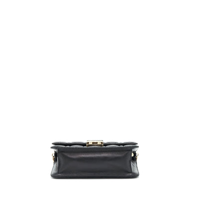 Dior Miss Dior Mini Crossbody Chain Purse Lambskin Black