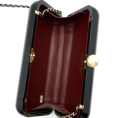 Chanel Votez Coco Evening Clutch with Chain Black LGHW