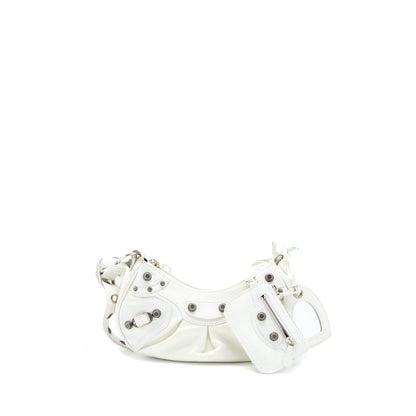 Balenciaga Le Cagole Mini Purse Lambskin White