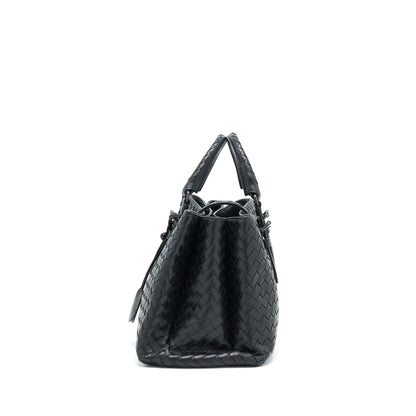 Bottega Veneta Intrecciato Roma Purse Black