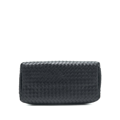 Bottega Veneta Intrecciato Roma Purse Black