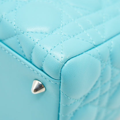 Dior Medium Lady Dior Lambskin Blue SHW